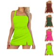 thumbnail image 1 of Womens High Waisted Bikini Set V Neck Two Piece Swimsuit Tummy Control Bathing Suit Push Up Swimwear for Beach Vacation Pool Party, 1 of 5