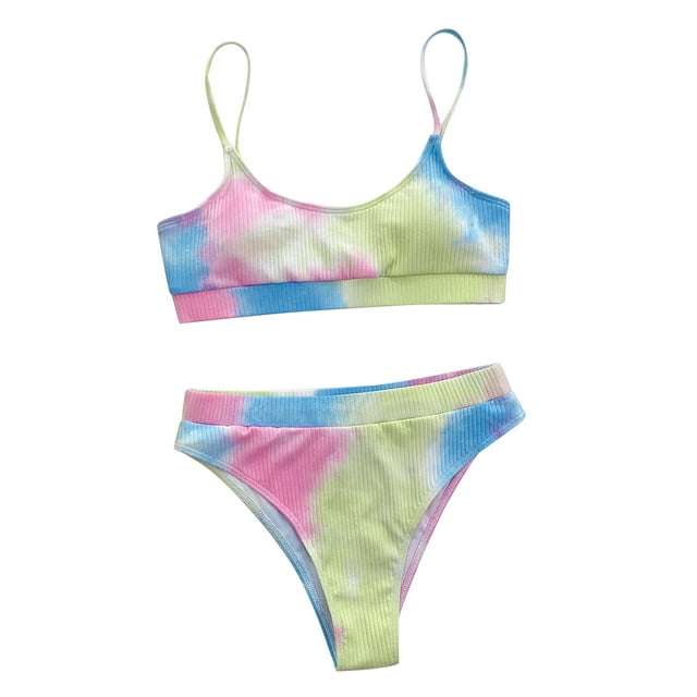 Womens High Waisted Bikini Swimsuits Push Up Bikini Sets Sexy Bathing