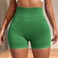 thumbnail image 1 of Womens High Waisted Butt Lifting Athletic Shorts Seamless Ruched Back Smoothing Exercise Short Legging for Women, 1 of 5