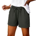 thumbnail image 1 of Womens High Waisted Denim Shorts JIANLAI Summer Straight Leg Wave Hem Short Jeans Casual Trendy Jort (XS-S) Gray, 1 of 9