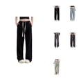 thumbnail image 1 of Womens High Waisted Distressed Denim Jeans Stretchy Straight Leg Casual Trousers with Pockets for Everyday Wear, 1 of 4