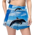 thumbnail image 1 of Womens High Waisted Dolphin Jumping Running Shorts 2 in 1 Athletic Shorts Gym Workout Shorts with Pocket S, 1 of 7