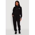 thumbnail image 1 of Womens High Waisted Fleece Lined Elastic Waist Joggers, 1 of 4