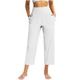 thumbnail image 1 of Womens High Waisted Gym Pants Relaxed Stretch Athletic Running Yoga Pants with Pockets, 1 of 8