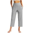 thumbnail image 1 of Womens High Waisted Gym Pants Relaxed Stretch Athletic Running Yoga Pants with Pockets, 1 of 8