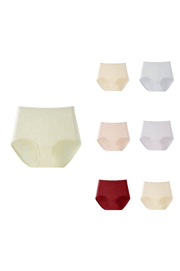 Womens High Waisted Knit Underwear, Soft Triangular Briefs Panties for Comfortable Daily Wear