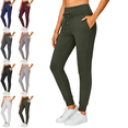 thumbnail image 1 of Womens High Waisted Legging Drawstring Fitted Jogger with Pockets Athletic Workout Gym Yoga Pants for Women Size S-3XL, 1 of 8