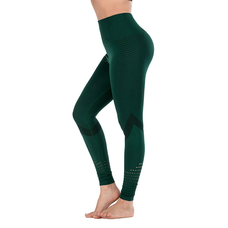 Womens High Waisted Leggings Stretch Tummy Control Workout Running Yoga  Pants Non See-through Yoga Pants