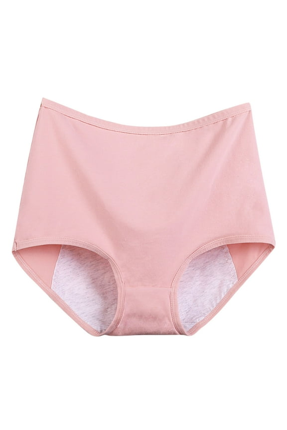 Womens High Waisted Period Underwear Menstrual Leakproof Panties Soft Cotton Briefs Comfortable Seamless Panty