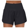 thumbnail image 1 of Womens High Waisted Running Shorts Athletic Workout Shorts With Mesh Liner Zipper Pockets, 1 of 3