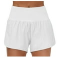 thumbnail image 1 of Womens High Waisted Running Shorts Athletic Workout Shorts With Mesh Liner Zipper Pockets, 1 of 3