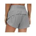 thumbnail image 1 of Womens High Waisted Running Shorts Quick Dry Athletic Workout Shorts with Mesh Liner Zipper Pockets, 1 of 7