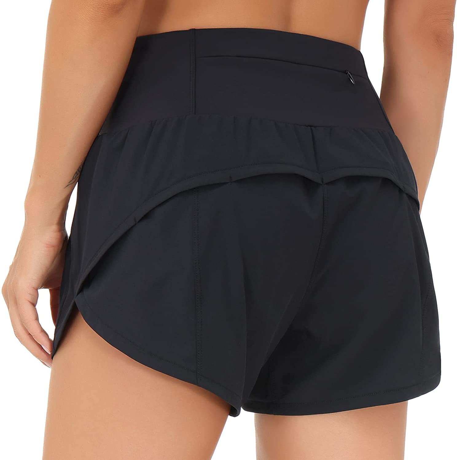 Colorfulkoala Women's High Waisted Athletic Workout Running Shorts Quick  Drying with Mesh Liner 4