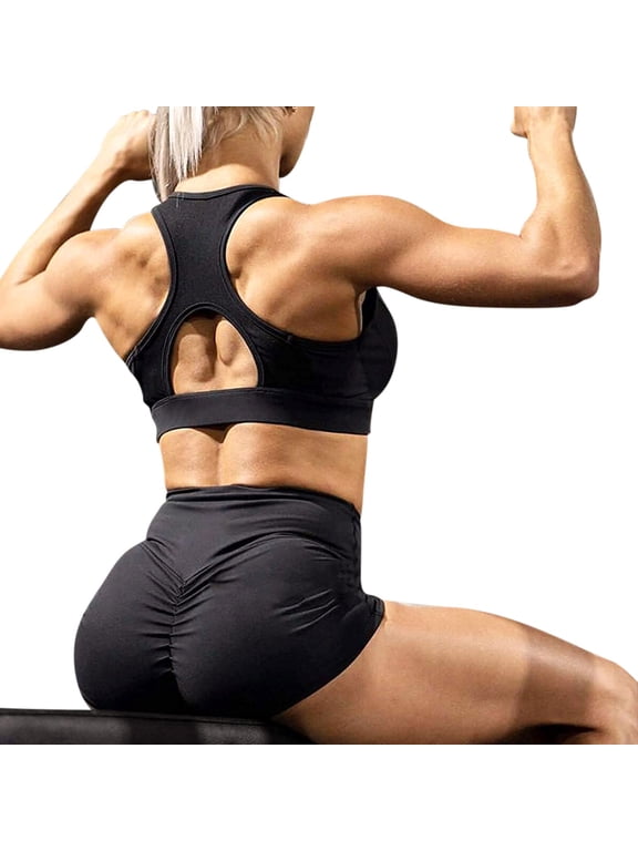 Womens High Waisted Running Shorts Sexy Ruched Butt Lifting Gym Booty Yoga Workout Twerking Daisy Dukes Girls Athletic Yoga Bottoms Shorts
