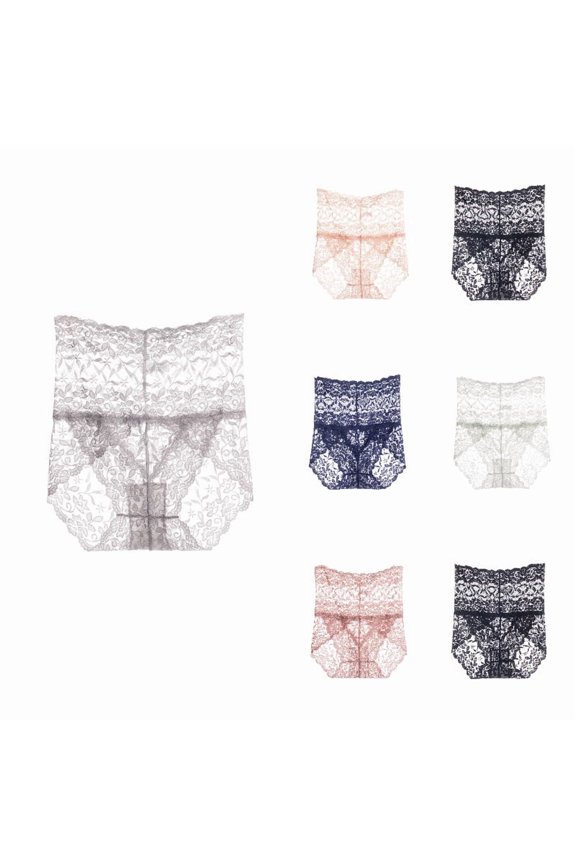 Womens High Waisted Seamless Panties, Breathable Mesh Underwear for Comfortable Daily Wear