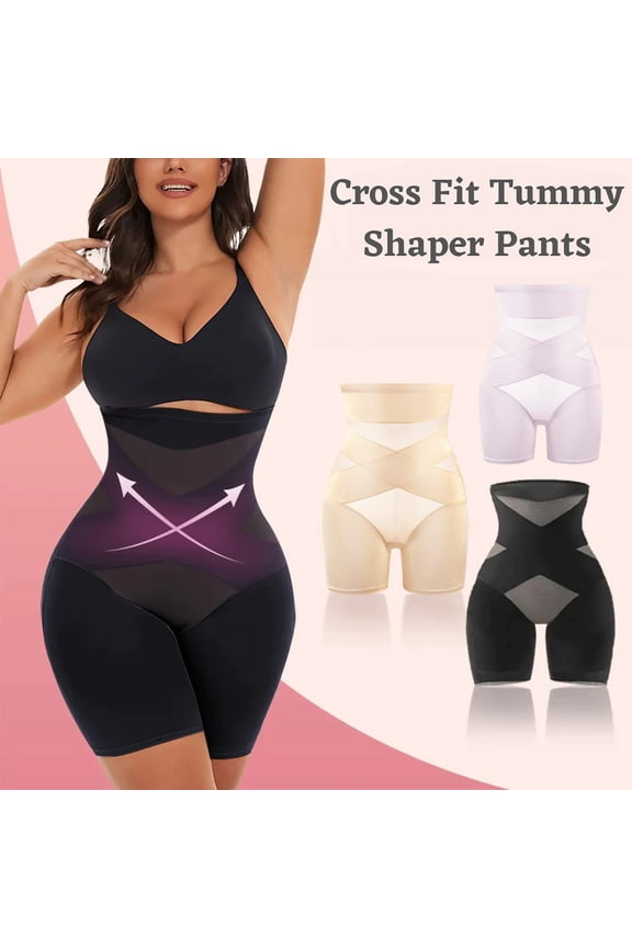 Womens High Waisted Shapewear Shorts Body Shaping Girdle Thigh Slimming Underwear