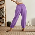 thumbnail image 1 of Womens High Waisted Sweatpants Baggy Comfy Stretch Workout Joggers Pants Casual Flowy Yoga Pants With Pockets Long Linen Pants Women Womens Pants Suit Casual Work Womens Work Bottoms And Track Pants, 1 of 7