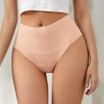 thumbnail image 1 of Womens High Waisted Thongs Panties Lightweight Soft Stretch High Cut Underwear Panties plus Size Pack of Underwear for Women Women S Panties plus Size Underwear Women Pack No Show Workout Thong Bunny, 1 of 3