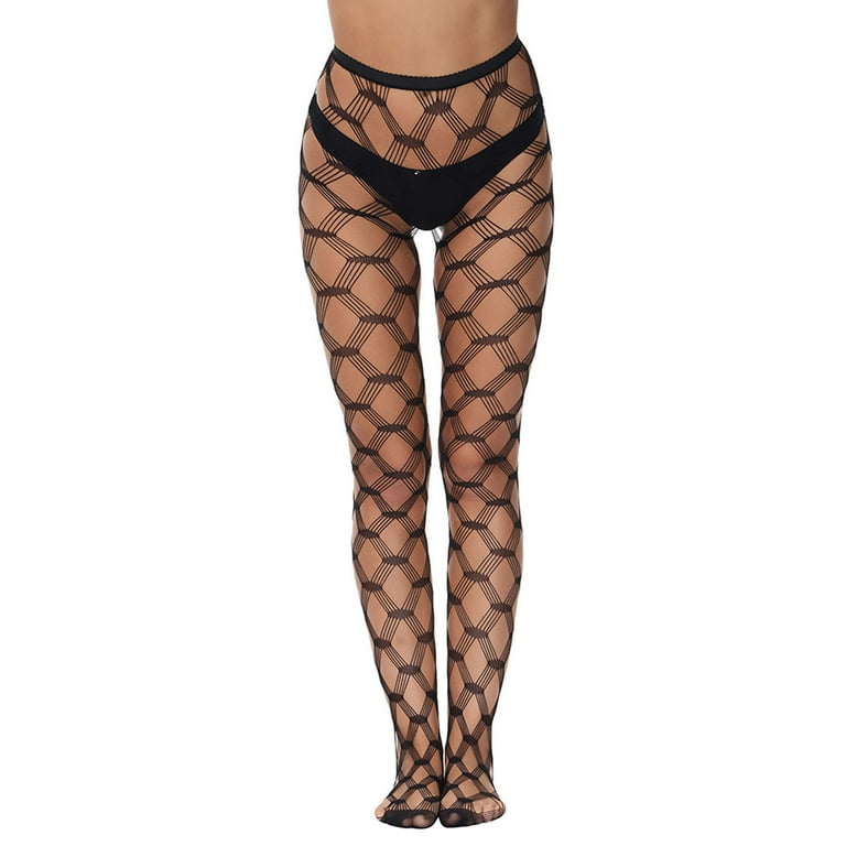 Plus size high waisted fishnets top