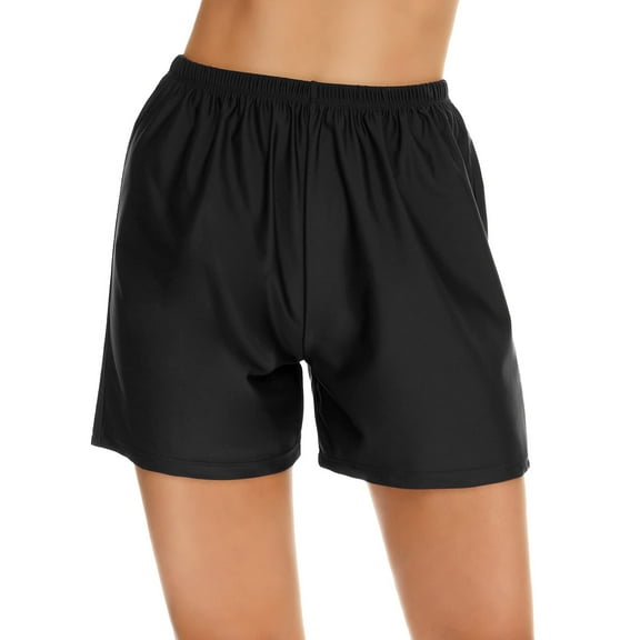 Womens High Waisted Tummy Control Swim Shorts Bathing Suit Boardshorts Bottoms Swimming Shorts Swimsuits with Liner