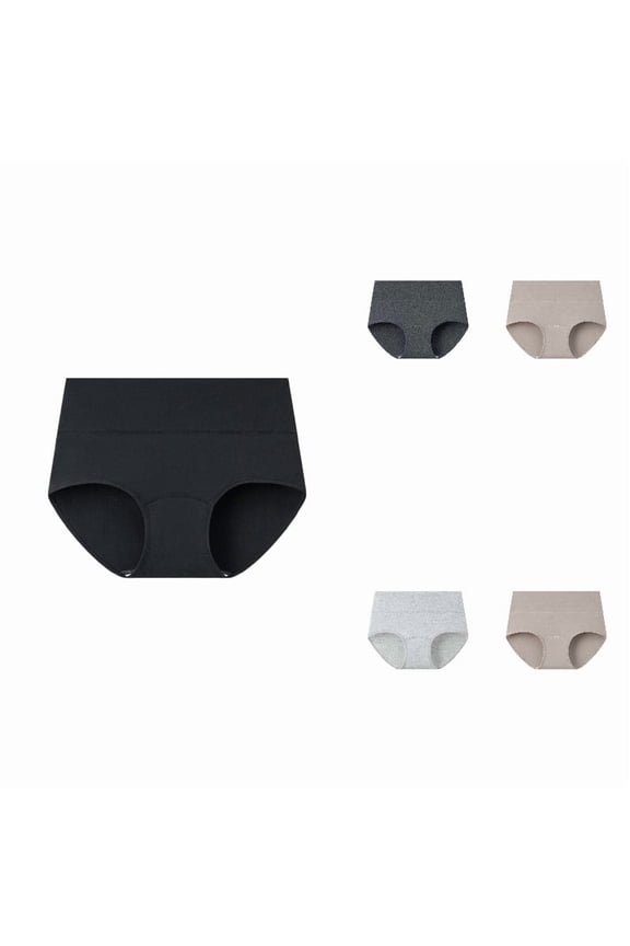 Womens High Waisted Underwear, Breathable Panties with Extended Gusset for Comfortable Daily Wear