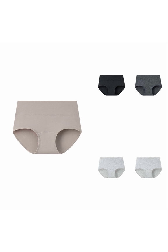Womens High Waisted Underwear, Breathable Panties with Extended Gusset for Comfortable Daily Wear