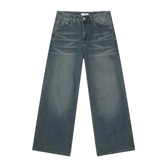 Womens High Waisted Wide Leg Jeans with Pockets Loose Fit Denim Pants for Casual Everyday Wear All Season Comfort