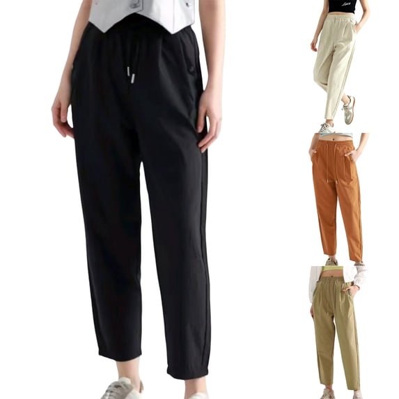 Womens Hiking Pants Lightweight Water Resistant Cargo Hiking Pants with Pockets for Travel Camping Work by Yigetop Black 2XL