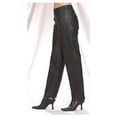 thumbnail image 1 of Womens Hip-Hugger Straight Leg Leather Pants - Size 16, 1 of 1