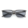 thumbnail image 1 of Womens Hipster Narrow Rectangle Horn Rim Plastic Bevel Rim Sunglasses Grey Glitter - Black, 1 of 1