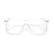 Womens Hipster Thick Plastic Horn Rim Blue Light Filtering Computer Glasses Clear