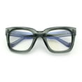 thumbnail image 1 of Womens Hipster Thick Plastic Horn Rim Blue Light Filtering Computer Glasses Slate, 1 of 8