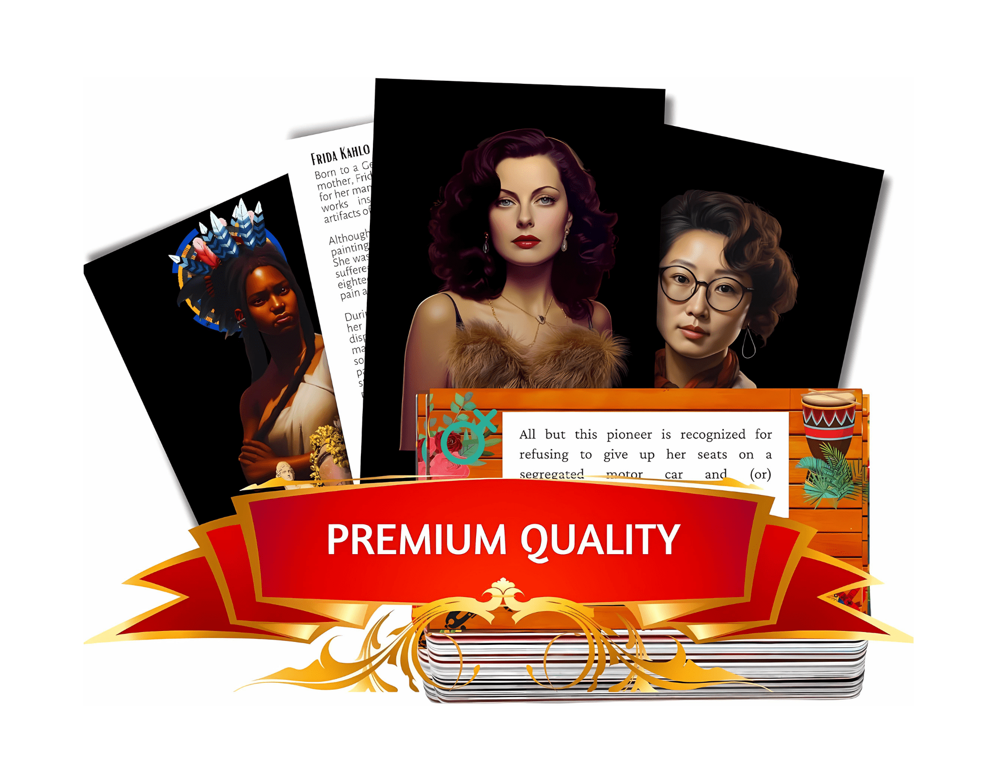 Trivia Questions Flash Cards Womens History, Educational Trivia Quiz and Flash Cards (60 Card Deck ...