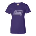 thumbnail image 1 of Womens Hockey Sticks & Pucks American Flag T-Shirt, 1 of 1