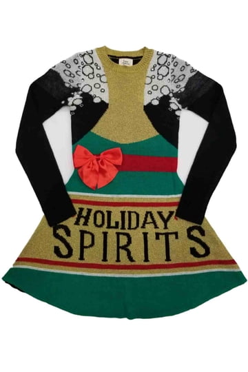 walmart sweater dress christmas Black Sweater Dress