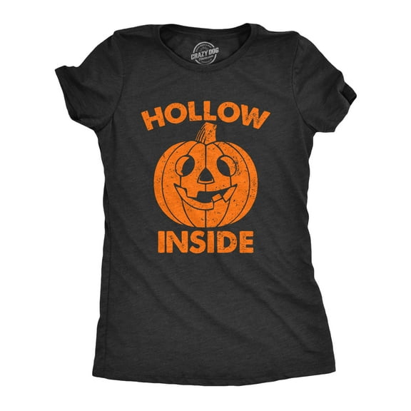 Womens Hollow Inside T Shirt Funny Halloween Jack O Latern Pumpkin Joke Tee for Ladies Womens Graphic Tees