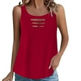 thumbnail image 1 of Womens Hollow Tank Tops, Sleeveless Shirts for Women Summer Casual Loose Fit Solid Color Crewneck Tanks Blouses, 1 of 4