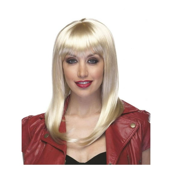 Womens Hollywood Blonde Synthetic Costume Wig