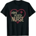 thumbnail image 1 of Womens Home Health Nurse Graphic Nurses And Nursing. T-Shirt Black 3X-Large, 1 of 5