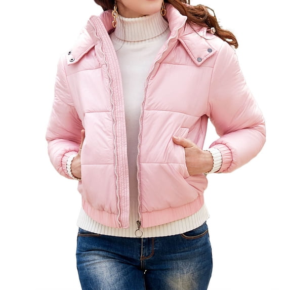 Womens Hooded Puffer Jacket Fall Winter 20D Coated Water Repellent Glossy Surface For Fashionable Outdoor Wear Womens Winter Coats