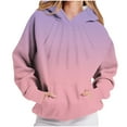 thumbnail image 1 of Womens Hooded Sweatshirts, Hoodies for Women Fall Fashion Loose Fit Ombre Tie Dye Long Sleeve Pullover with Pockets S-3XL, 1 of 6