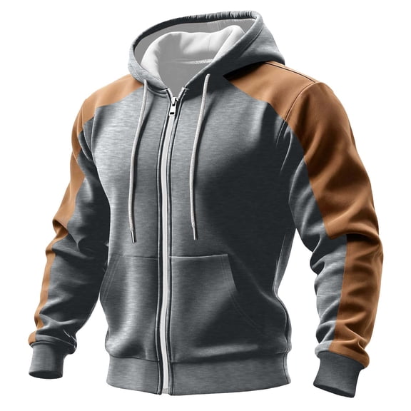 Womens Hooded Sweatshirts Pullover New Women and Men Fashionable Printed Hooded Sweatshirt Jacket Style B-2 Gray XL