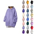 thumbnail image 1 of Womens Hoodie 2025 Lined Loose Fit Korean Trendy Hoodies with Pockets Hooded Sweatshirt Hoodie Women Pullover, 1 of 5