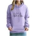 thumbnail image 1 of Womens Hoodie Classic Drawstring Hooded Sweatshirts with Pockets Long Sleeve Tops Hearts Printed Sweater Casual Pullover Comfy Sportswear Loose Fit Coat with Hood Womens Sweatshirtss Size 8-16, 1 of 4