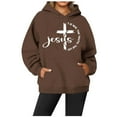 thumbnail image 1 of Womens Hoodie Jesus Loves You Hoodie Oversized Graphic Hoodies for Women Womens Hoodies Pullover Fall Sweatshirts for Women 2025 Workout Wear, 1 of 3
