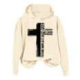 thumbnail image 1 of Womens Hoodie Jesus Loves You Sweatshirt Oversized Graphic Hoodies For Women Women Pullover Womens Fall Fashion 2025 Women's Clothing, 1 of 3