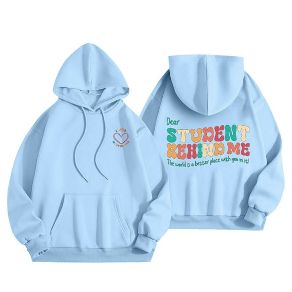 Womens Hoodie Long Sleeve Hoodie Pullover Sweatshirts for Women Cozy Sweatshirts for Women Sky Blue Sweatshirt Womens Fall Sweatshirts for Women Daily Wear