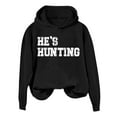 thumbnail image 1 of Womens Hoodie Long Sleeve Pullover Hoodie Sweatshirt Graphic Hoodies for Women Black Womens Sweatshirt Trendy Fall Outfits for Women Young Women, 1 of 3