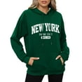 thumbnail image 1 of Womens Hoodie Long Sleeve Pullover Sweatshirts Graphic Hoodies for Women Green Hoodie Women Cute Fall Clothes Clothes Women, 1 of 5