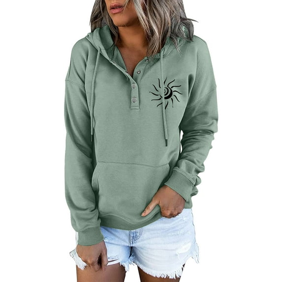 Womens Hoodie Long Sleeve Pullover Sweatshirts Unisex Hoodie Mint Green Sweatshirts for Women Womens Fall Outfits Workout Wear